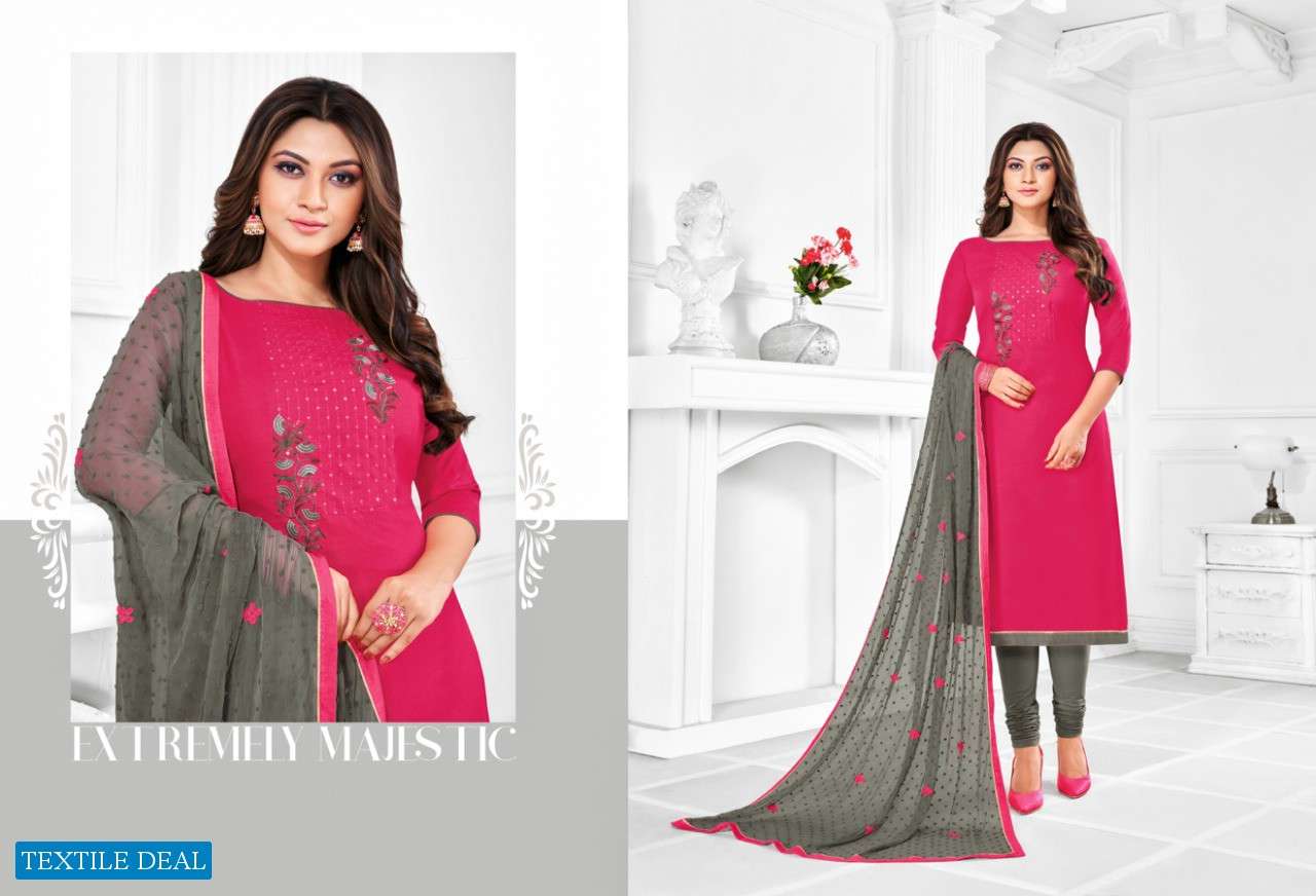 CHINIMINI BY KAPIL TEX 47001 TO 47012 SERIES SUITS BEAUTIFUL FANCY COLORFUL STYLISH PARTY WEAR & OCCASIONAL WEAR COTTON PRINTED DRESSES AT WHOLESALE PRICE