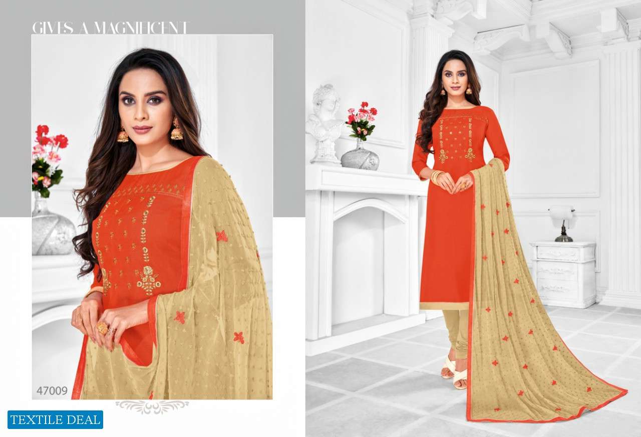 CHINIMINI BY KAPIL TEX 47001 TO 47012 SERIES SUITS BEAUTIFUL FANCY COLORFUL STYLISH PARTY WEAR & OCCASIONAL WEAR COTTON PRINTED DRESSES AT WHOLESALE PRICE