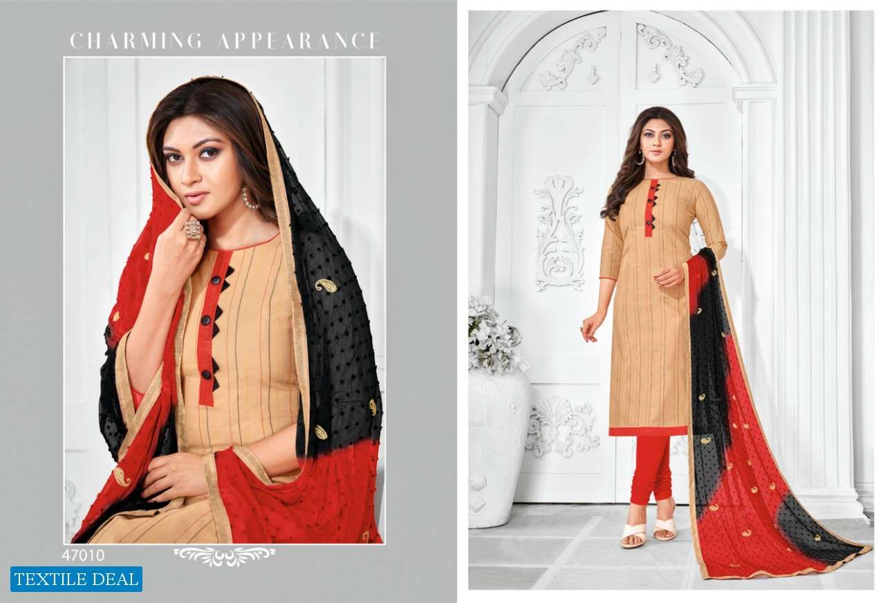 CHINIMINI BY KAPIL TEX 47001 TO 47012 SERIES SUITS BEAUTIFUL FANCY COLORFUL STYLISH PARTY WEAR & OCCASIONAL WEAR COTTON PRINTED DRESSES AT WHOLESALE PRICE