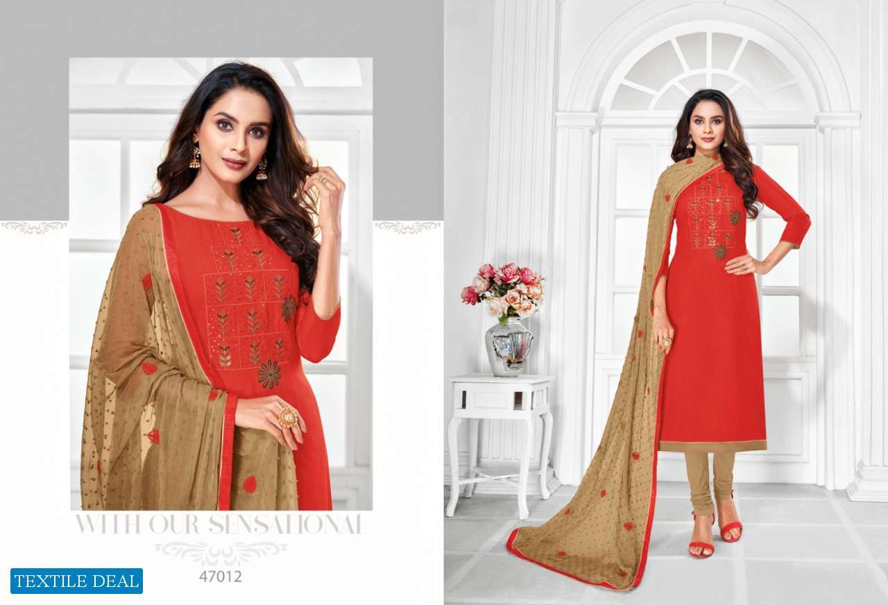 CHINIMINI BY KAPIL TEX 47001 TO 47012 SERIES SUITS BEAUTIFUL FANCY COLORFUL STYLISH PARTY WEAR & OCCASIONAL WEAR COTTON PRINTED DRESSES AT WHOLESALE PRICE