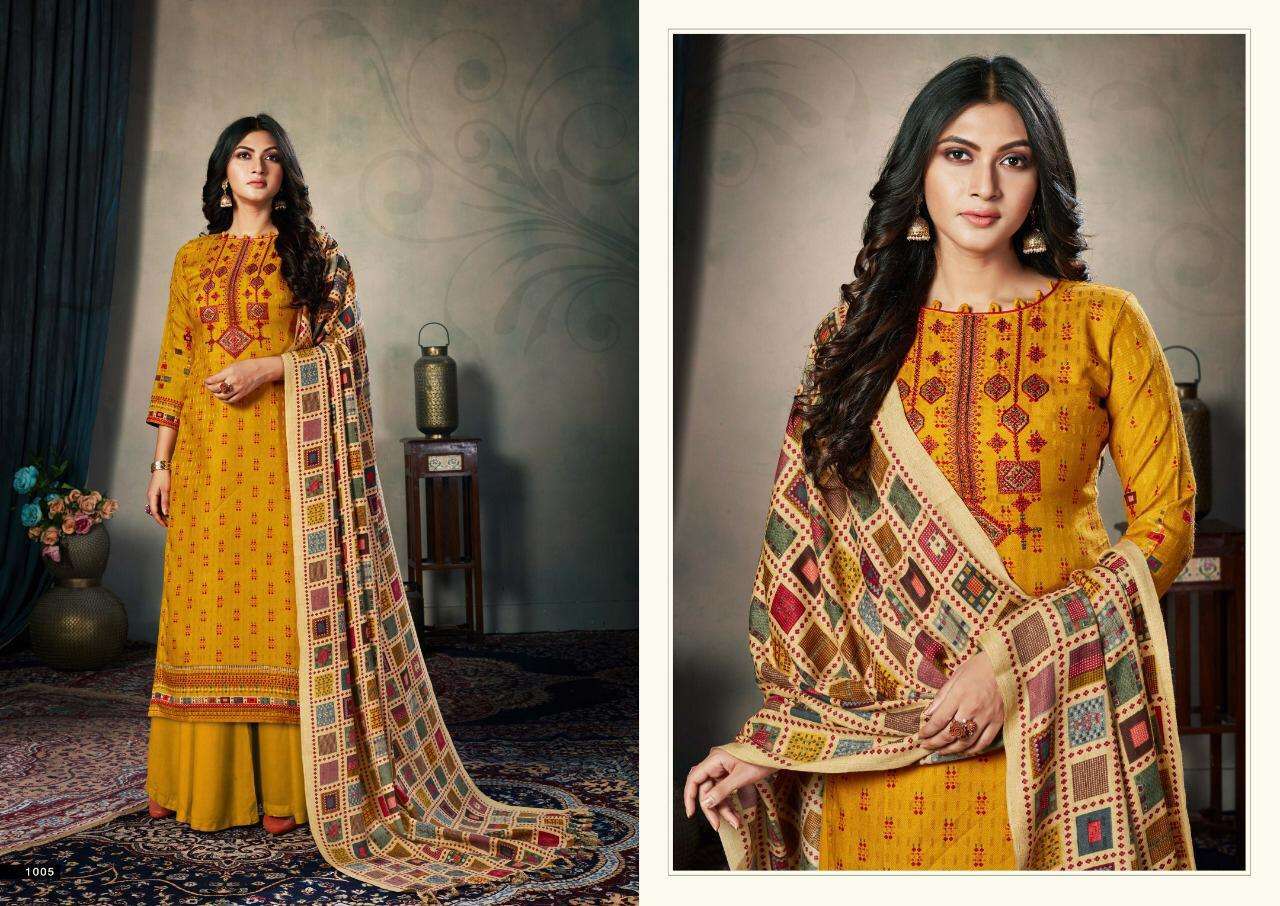 SAARA VOL-1 BY CHANDRA FASHION 1001 TO 1010 SERIES SUITS BEAUTIFUL FANCY COLORFUL STYLISH PARTY WEAR & OCCASIONAL WEAR PASHMINA PRINTED WITH EMBROIDERY DRESSES AT WHOLESALE PRICE