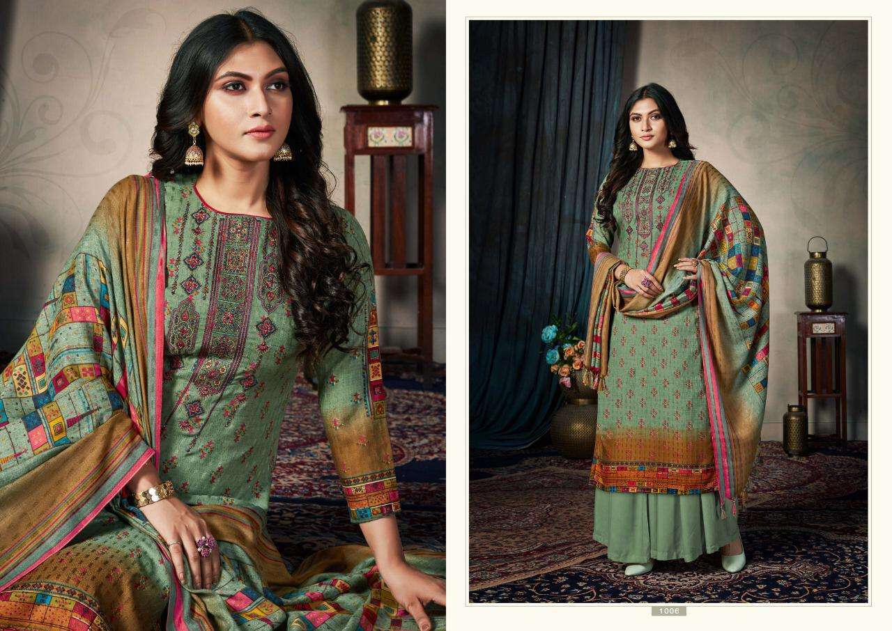 SAARA VOL-1 BY CHANDRA FASHION 1001 TO 1010 SERIES SUITS BEAUTIFUL FANCY COLORFUL STYLISH PARTY WEAR & OCCASIONAL WEAR PASHMINA PRINTED WITH EMBROIDERY DRESSES AT WHOLESALE PRICE