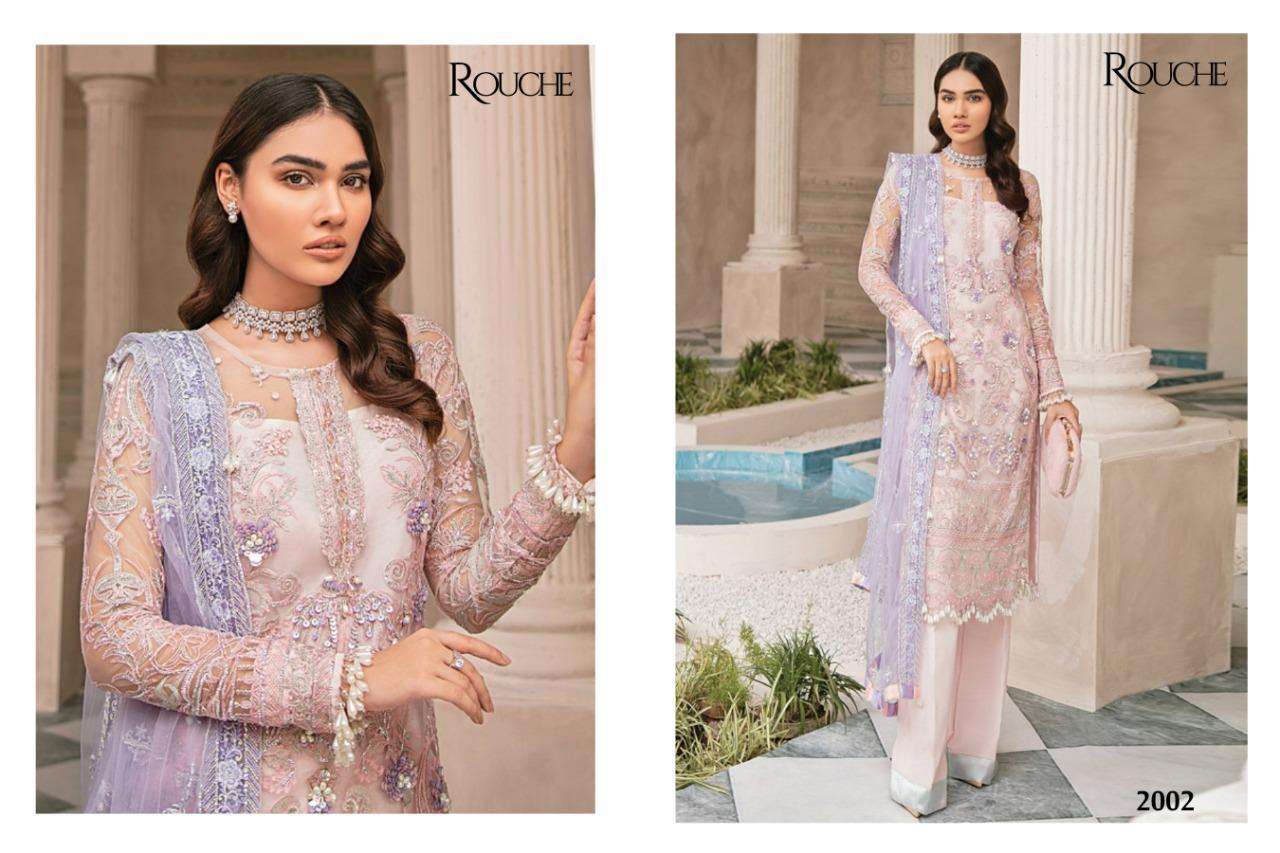 ROUCHE HIT DESIGNS VOL-2 BY ROUCHE BEAUTIFUL STYLISH PAKISATNI SUITS FANCY COLORFUL CASUAL WEAR & ETHNIC WEAR & READY TO WEAR FANCY DRESSES AT WHOLESALE PRICE