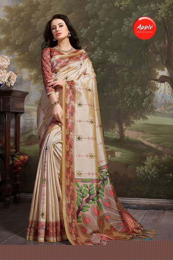 ZODIAC BY APPLE 01 TO 08 SERIES INDIAN TRADITIONAL WEAR COLLECTION BEAUTIFUL STYLISH FANCY COLORFUL PARTY WEAR & OCCASIONAL WEAR SILK SAREES AT WHOLESALE PRICE