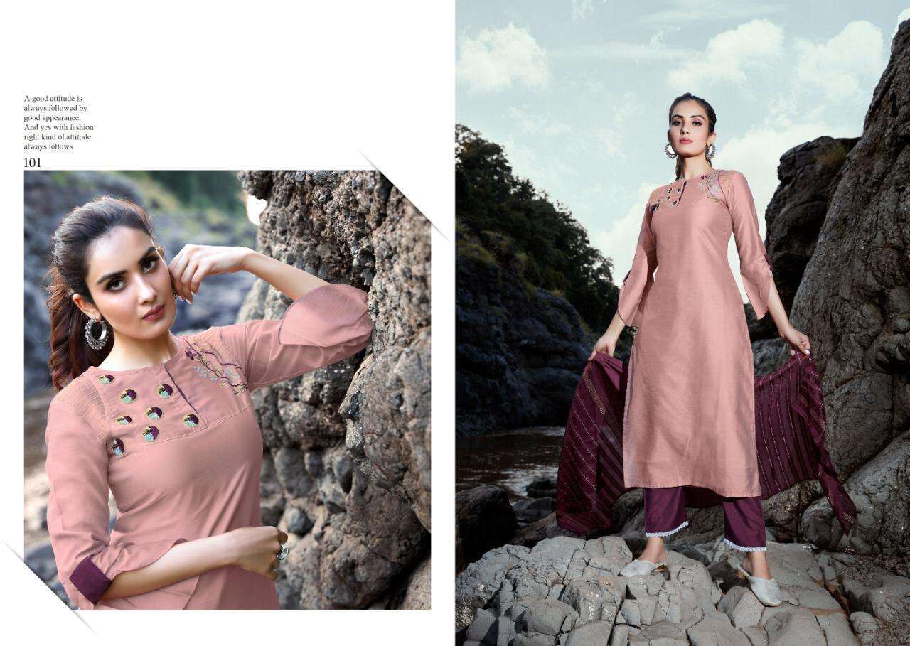 INNAYAT BY VIVILS PRINT 101 TO 107 SERIES BEAUTIFUL STYLISH FANCY COLORFUL CASUAL WEAR & ETHNIC WEAR & READY TO WEAR PURE VISCOSE PRINTED DRESSES AT WHOLESALE PRICE