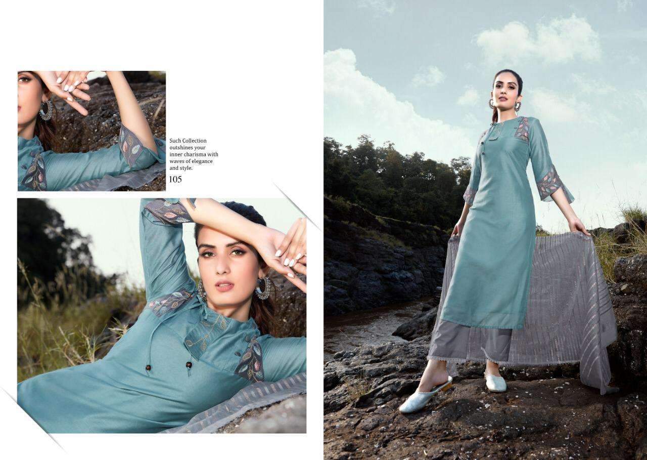 INNAYAT BY VIVILS PRINT 101 TO 107 SERIES BEAUTIFUL STYLISH FANCY COLORFUL CASUAL WEAR & ETHNIC WEAR & READY TO WEAR PURE VISCOSE PRINTED DRESSES AT WHOLESALE PRICE