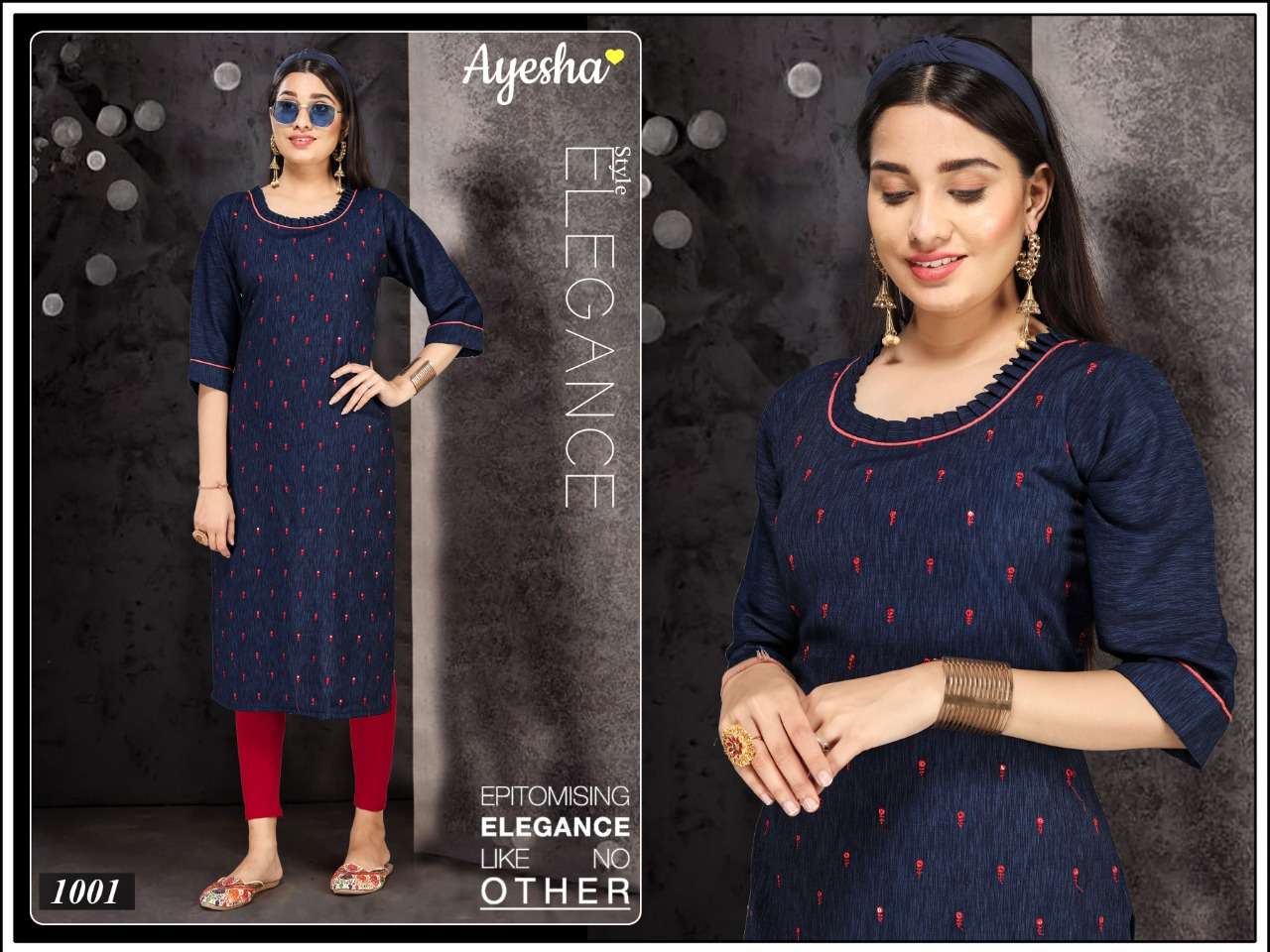 AISHWARYA BY AYESHA 1001 TO 1006 SERIES BEAUTIFUL STYLISH FANCY COLORFUL PARTY WEAR & OCCASIONAL WEAR LIQUID SEQUENCE WORK KURTIS AT WHOLESALE PRICE