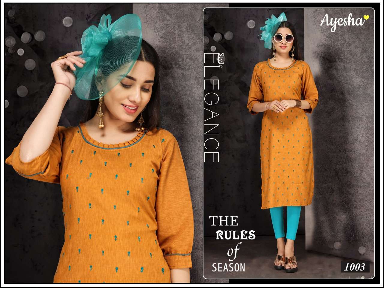 AISHWARYA BY AYESHA 1001 TO 1006 SERIES BEAUTIFUL STYLISH FANCY COLORFUL PARTY WEAR & OCCASIONAL WEAR LIQUID SEQUENCE WORK KURTIS AT WHOLESALE PRICE