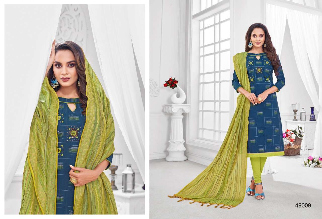 APPLE VOL-6 BY KAPIL TEX 49001 TO 49012 SERIES BEAUTIFUL COLORFUL STYLISH FANCY CASUAL WEAR & ETHNIC WEAR & READY TO WEAR SOUTH COTTON DRESSES AT WHOLESALE PRICE