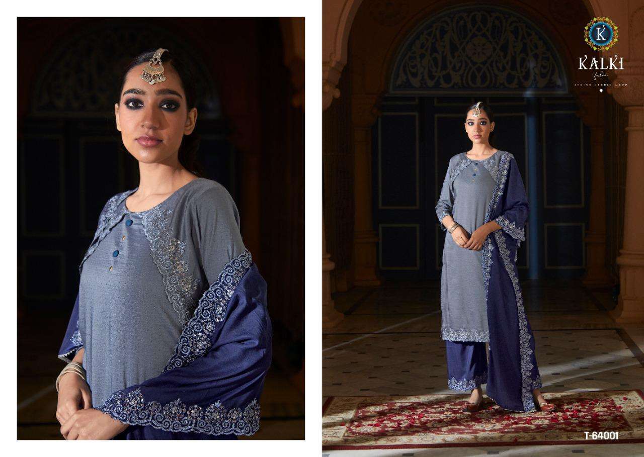 IZABELLA VOL-2 BY KALKI FASHION 64001 TO 64006 SERIES BEAUTIFUL SUITS STYLISH FANCY COLORFUL CASUAL WEAR & ETHNIC WEAR PURE VISCOSE SILK WITH EMBROIDERY DRESSES AT WHOLESALE PRICE