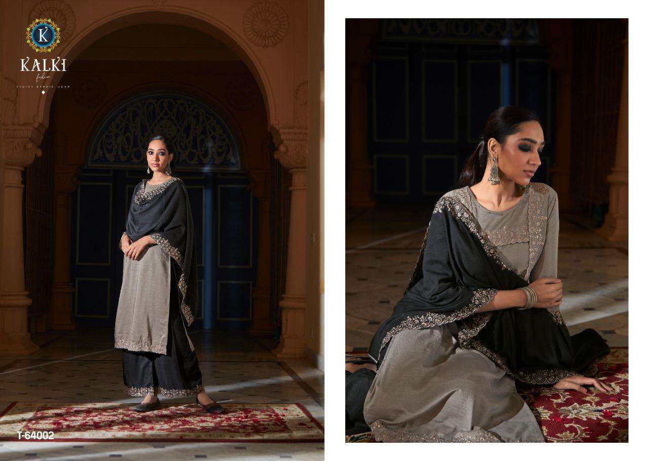 IZABELLA VOL-2 BY KALKI FASHION 64001 TO 64006 SERIES BEAUTIFUL SUITS STYLISH FANCY COLORFUL CASUAL WEAR & ETHNIC WEAR PURE VISCOSE SILK WITH EMBROIDERY DRESSES AT WHOLESALE PRICE