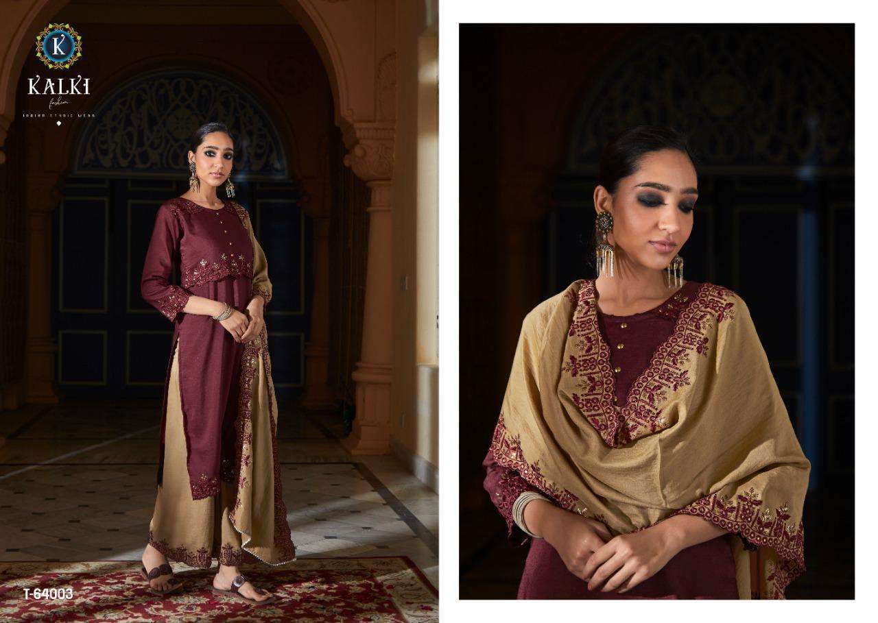 IZABELLA VOL-2 BY KALKI FASHION 64001 TO 64006 SERIES BEAUTIFUL SUITS STYLISH FANCY COLORFUL CASUAL WEAR & ETHNIC WEAR PURE VISCOSE SILK WITH EMBROIDERY DRESSES AT WHOLESALE PRICE