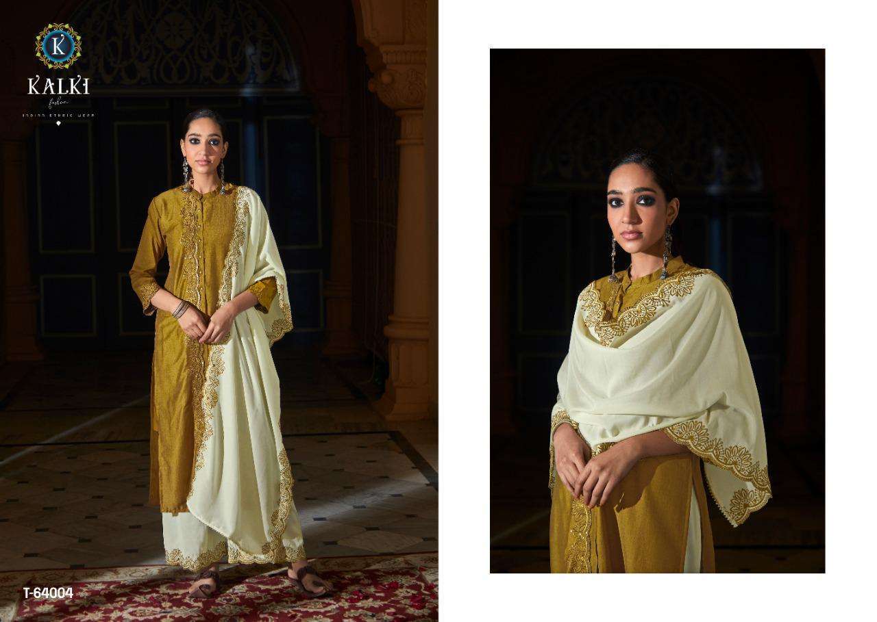 IZABELLA VOL-2 BY KALKI FASHION 64001 TO 64006 SERIES BEAUTIFUL SUITS STYLISH FANCY COLORFUL CASUAL WEAR & ETHNIC WEAR PURE VISCOSE SILK WITH EMBROIDERY DRESSES AT WHOLESALE PRICE