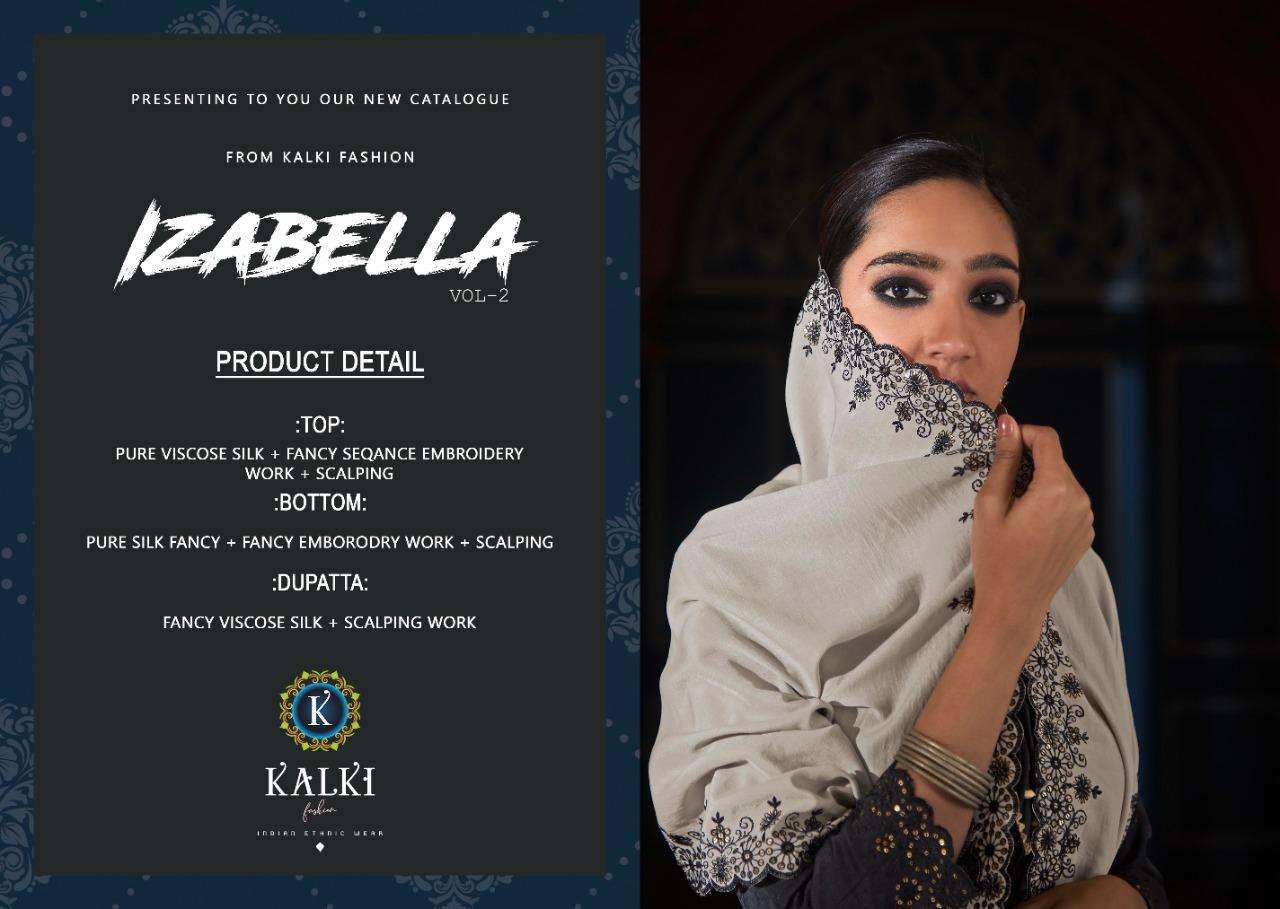 IZABELLA VOL-2 BY KALKI FASHION 64001 TO 64006 SERIES BEAUTIFUL SUITS STYLISH FANCY COLORFUL CASUAL WEAR & ETHNIC WEAR PURE VISCOSE SILK WITH EMBROIDERY DRESSES AT WHOLESALE PRICE