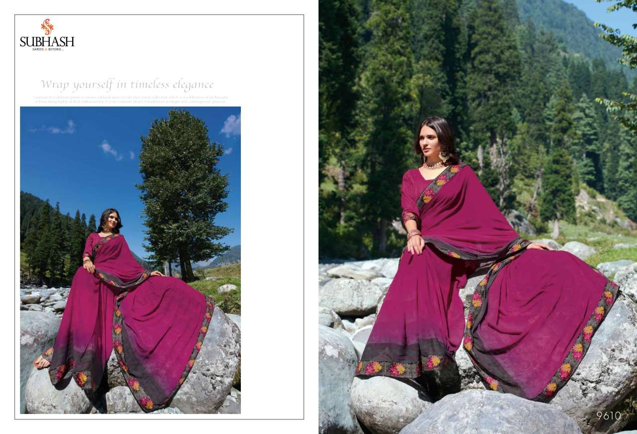 TEMPTATION VOL-28 BY SUBHASH SAREES 9601 TO 9622 SERIES INDIAN TRADITIONAL WEAR COLLECTION BEAUTIFUL STYLISH FANCY COLORFUL PARTY WEAR & OCCASIONAL WEAR FANCY SAREES AT WHOLESALE PRICE