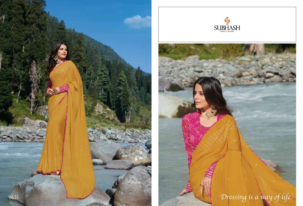 TEMPTATION VOL-28 BY SUBHASH SAREES 9601 TO 9622 SERIES INDIAN TRADITIONAL WEAR COLLECTION BEAUTIFUL STYLISH FANCY COLORFUL PARTY WEAR & OCCASIONAL WEAR FANCY SAREES AT WHOLESALE PRICE