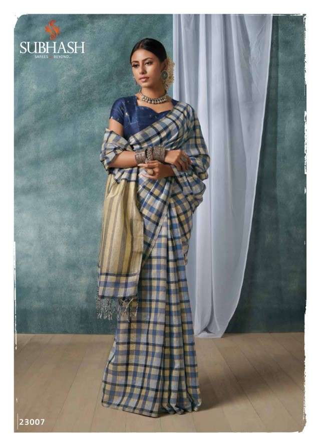 AURA VOL-2 BY SUBHASH SAREES 23001 TO 23008 SERIES INDIAN TRADITIONAL WEAR COLLECTION BEAUTIFUL STYLISH FANCY COLORFUL PARTY WEAR & OCCASIONAL WEAR LINEN SAREES AT WHOLESALE PRICE