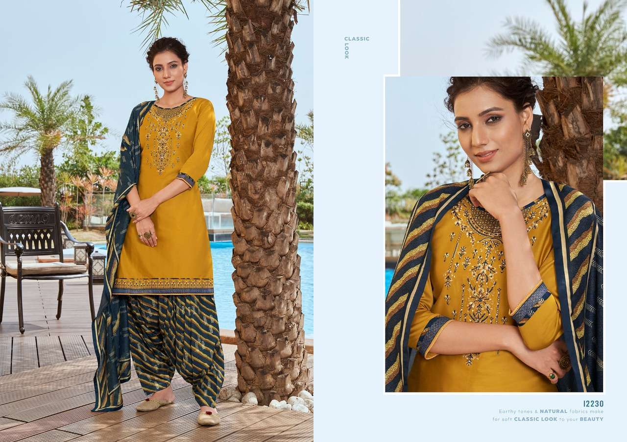 PATIYALA EXPRESS VOL-7 BY KAJREE FASHION 12230 TO 12237 SERIES BEAUTIFUL PATIYALA SUITS STYLISH FANCY COLORFUL PARTY WEAR & OCCASIONAL WEAR JAM SILK EMBROIDERED DRESSES AT WHOLESALE PRICE