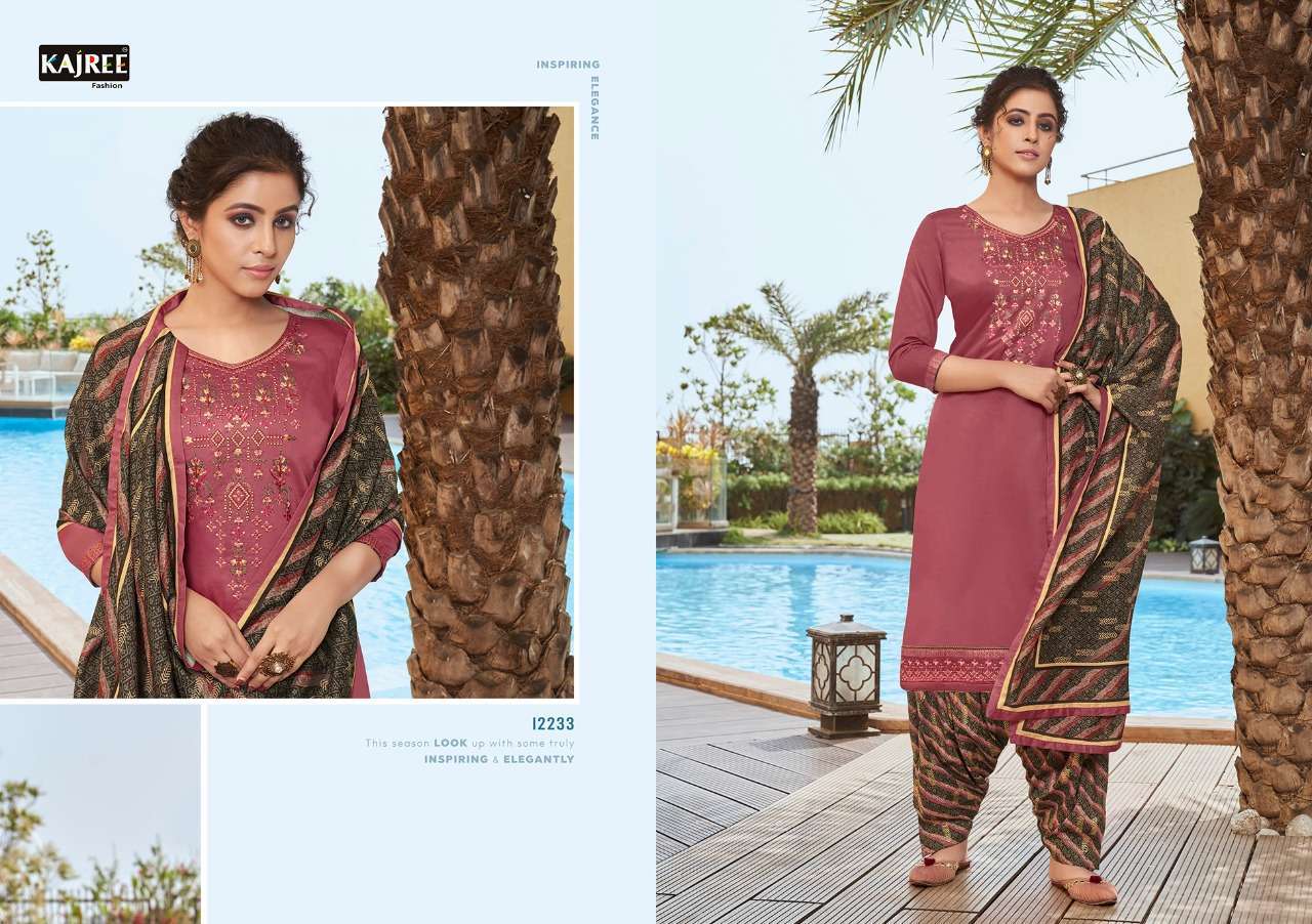 PATIYALA EXPRESS VOL-7 BY KAJREE FASHION 12230 TO 12237 SERIES BEAUTIFUL PATIYALA SUITS STYLISH FANCY COLORFUL PARTY WEAR & OCCASIONAL WEAR JAM SILK EMBROIDERED DRESSES AT WHOLESALE PRICE
