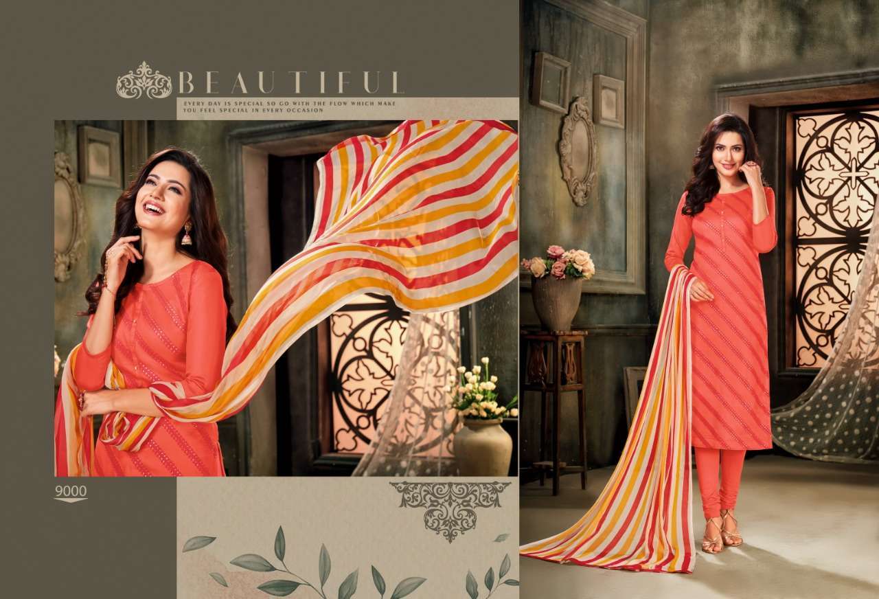 PANKHUDI BY PANGHAT NX 9000 TO 9011 SERIES BEAUTIFUL STYLISH SUITS FANCY COLORFUL CASUAL WEAR & ETHNIC WEAR & READY TO WEAR CHANDERI COTTON WITH EMBROIDERY DRESSES AT WHOLESALE PRICE