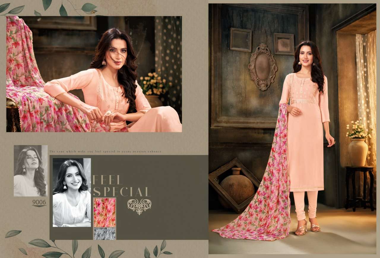 PANKHUDI BY PANGHAT NX 9000 TO 9011 SERIES BEAUTIFUL STYLISH SUITS FANCY COLORFUL CASUAL WEAR & ETHNIC WEAR & READY TO WEAR CHANDERI COTTON WITH EMBROIDERY DRESSES AT WHOLESALE PRICE