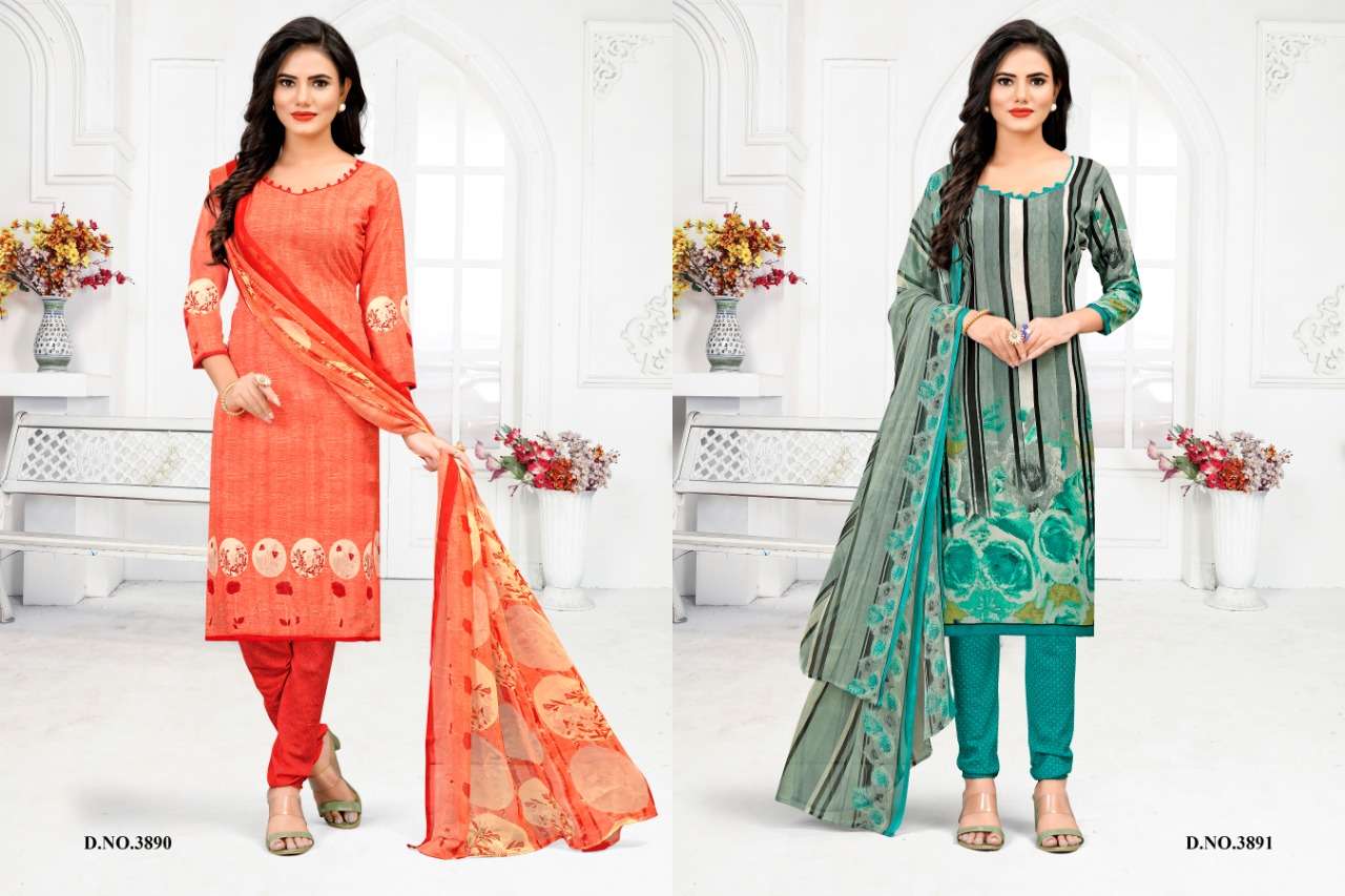 PEARL BY VISHNU PRINTS 3885 TO 3896 SERIES INDIAN TRADITIONAL WEAR COLLECTION BEAUTIFUL STYLISH FANCY COLORFUL PARTY WEAR & OCCASIONAL WEAR LEYON DRESSES AT WHOLESALE PRICE
