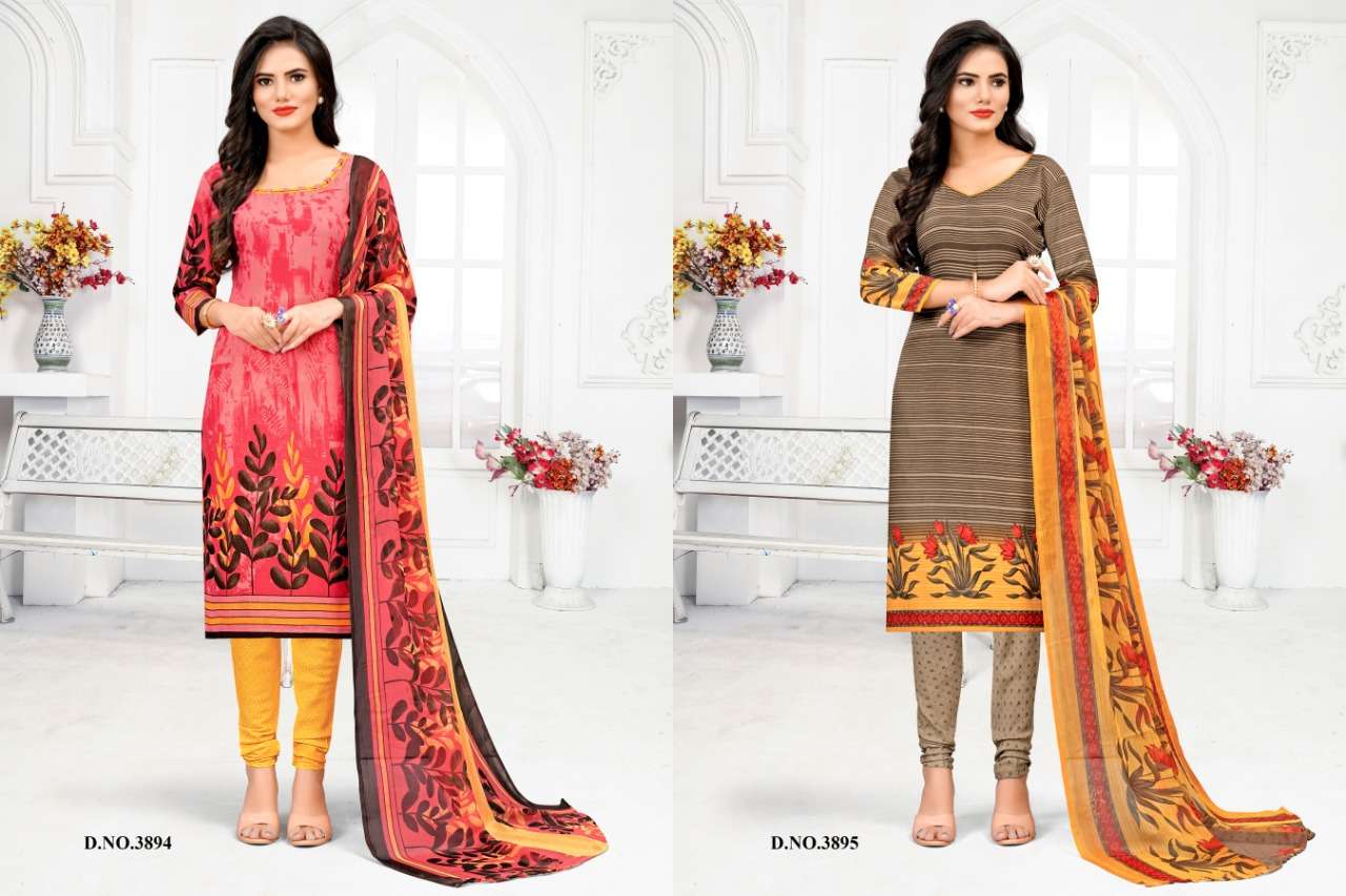 PEARL BY VISHNU PRINTS 3885 TO 3896 SERIES INDIAN TRADITIONAL WEAR COLLECTION BEAUTIFUL STYLISH FANCY COLORFUL PARTY WEAR & OCCASIONAL WEAR LEYON DRESSES AT WHOLESALE PRICE