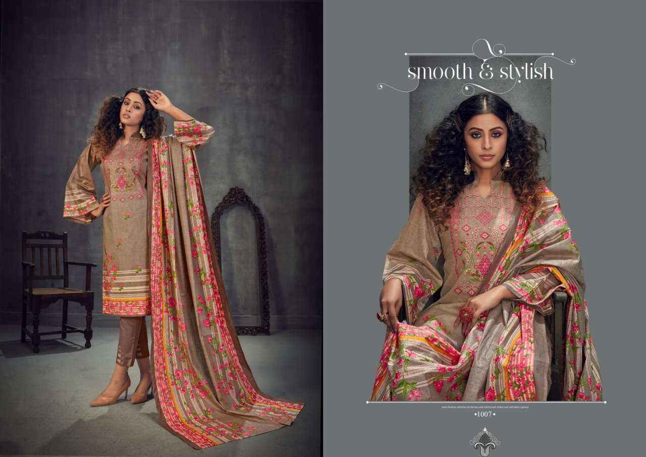AMIRA VOL-1 BY SLT 1001 TO 1010 SERIES BEAUTIFUL SUITS STYLISH FANCY COLORFUL PARTY WEAR & OCCASIONAL WEAR PURE COTTON PRINTED DRESSES AT WHOLESALE PRICE