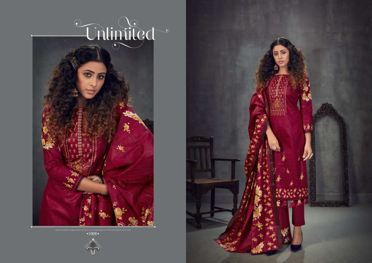 AMIRA VOL-1 BY SLT 1001 TO 1010 SERIES BEAUTIFUL SUITS STYLISH FANCY COLORFUL PARTY WEAR & OCCASIONAL WEAR PURE COTTON PRINTED DRESSES AT WHOLESALE PRICE