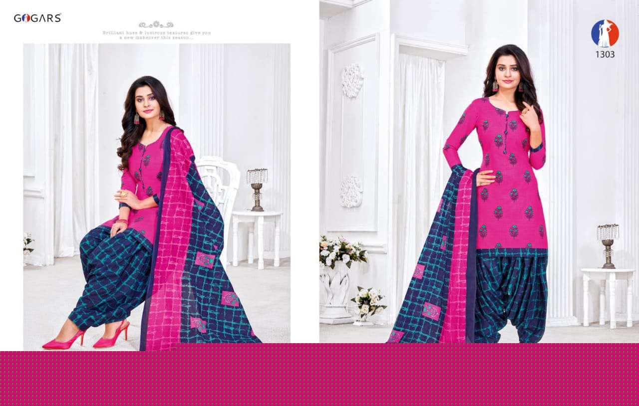 SAKHIYAAN VOL-3 BY GOGARS 1301 TO 1320 SERIES BEAUTIFUL SUITS STYLISH FANCY COLORFUL PARTY WEAR & OCCASIONAL WEAR PURE COTTON PRINTED DRESSES AT WHOLESALE PRICE