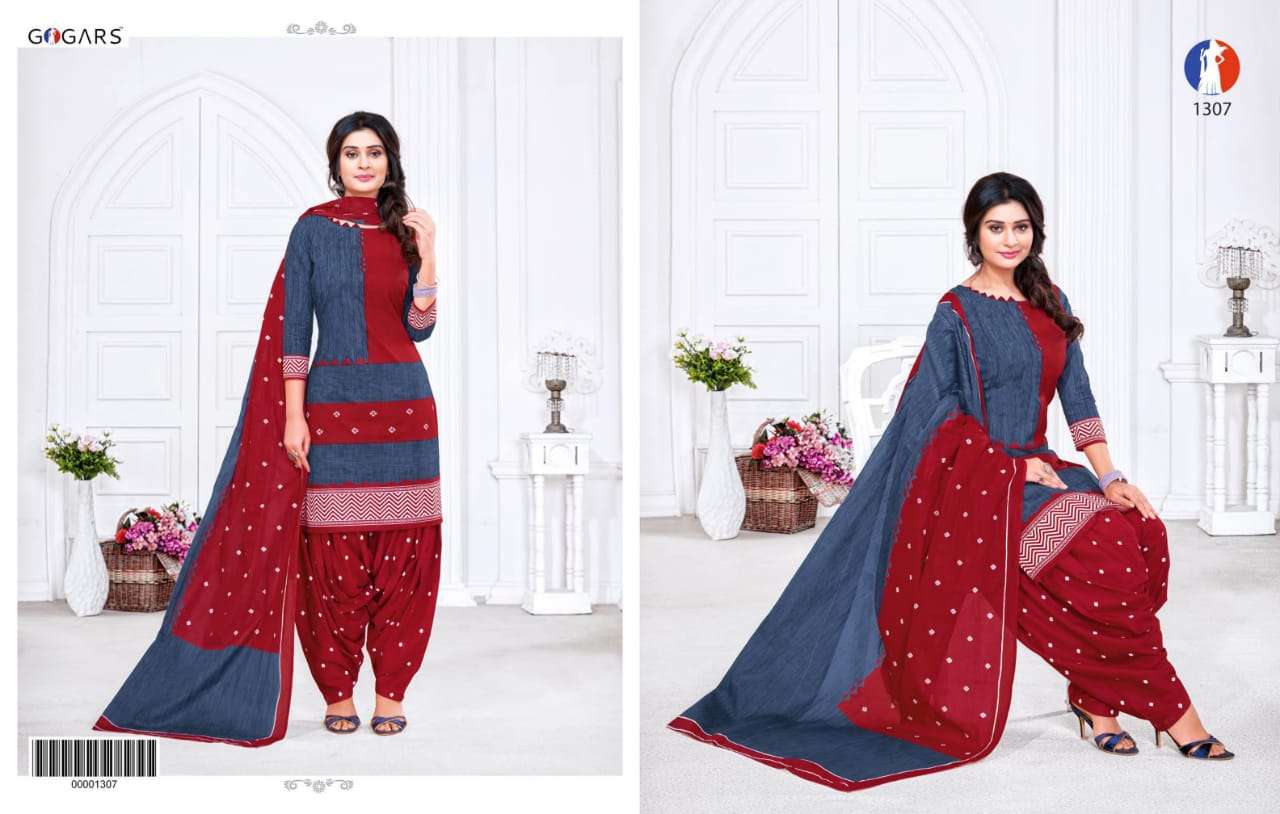 SAKHIYAAN VOL-3 BY GOGARS 1301 TO 1320 SERIES BEAUTIFUL SUITS STYLISH FANCY COLORFUL PARTY WEAR & OCCASIONAL WEAR PURE COTTON PRINTED DRESSES AT WHOLESALE PRICE
