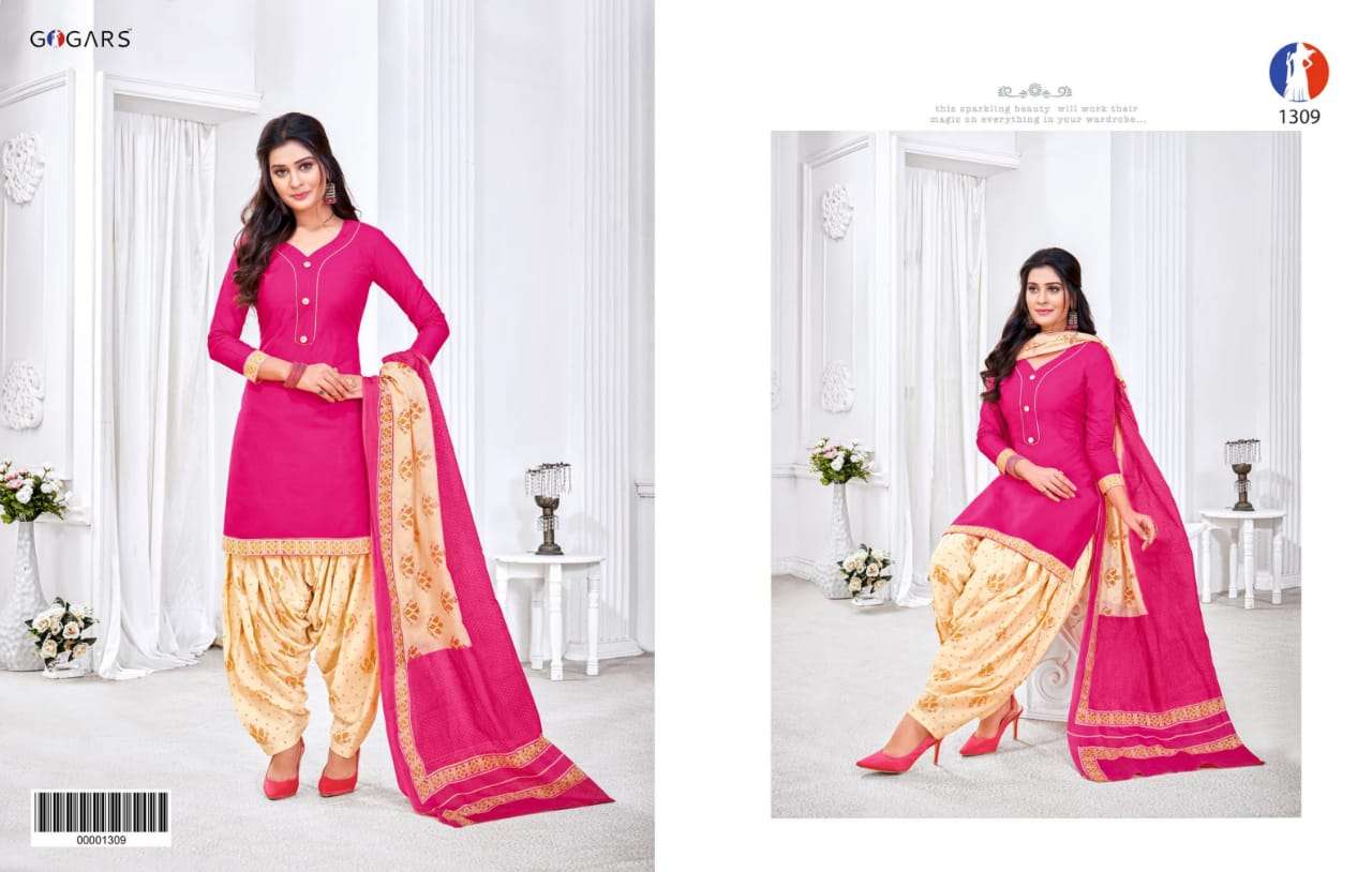 SAKHIYAAN VOL-3 BY GOGARS 1301 TO 1320 SERIES BEAUTIFUL SUITS STYLISH FANCY COLORFUL PARTY WEAR & OCCASIONAL WEAR PURE COTTON PRINTED DRESSES AT WHOLESALE PRICE