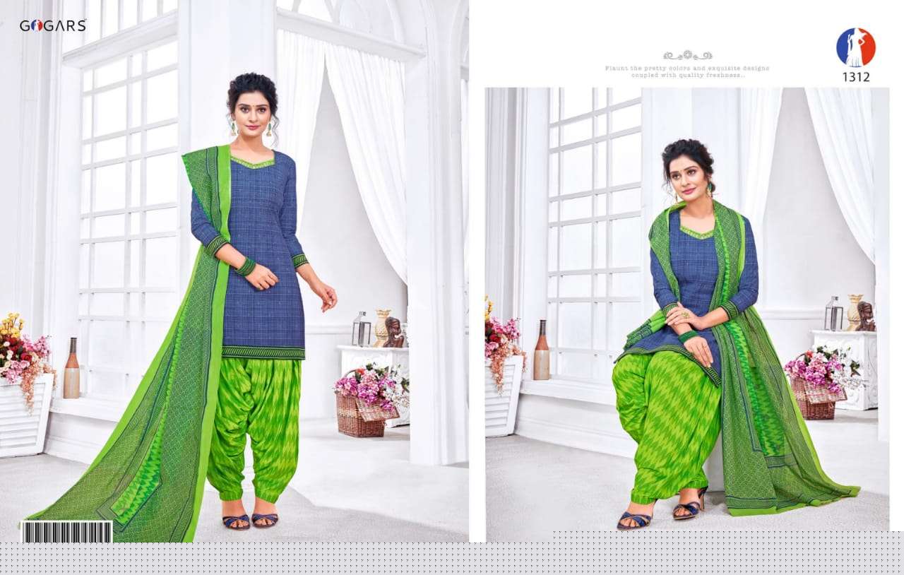 SAKHIYAAN VOL-3 BY GOGARS 1301 TO 1320 SERIES BEAUTIFUL SUITS STYLISH FANCY COLORFUL PARTY WEAR & OCCASIONAL WEAR PURE COTTON PRINTED DRESSES AT WHOLESALE PRICE