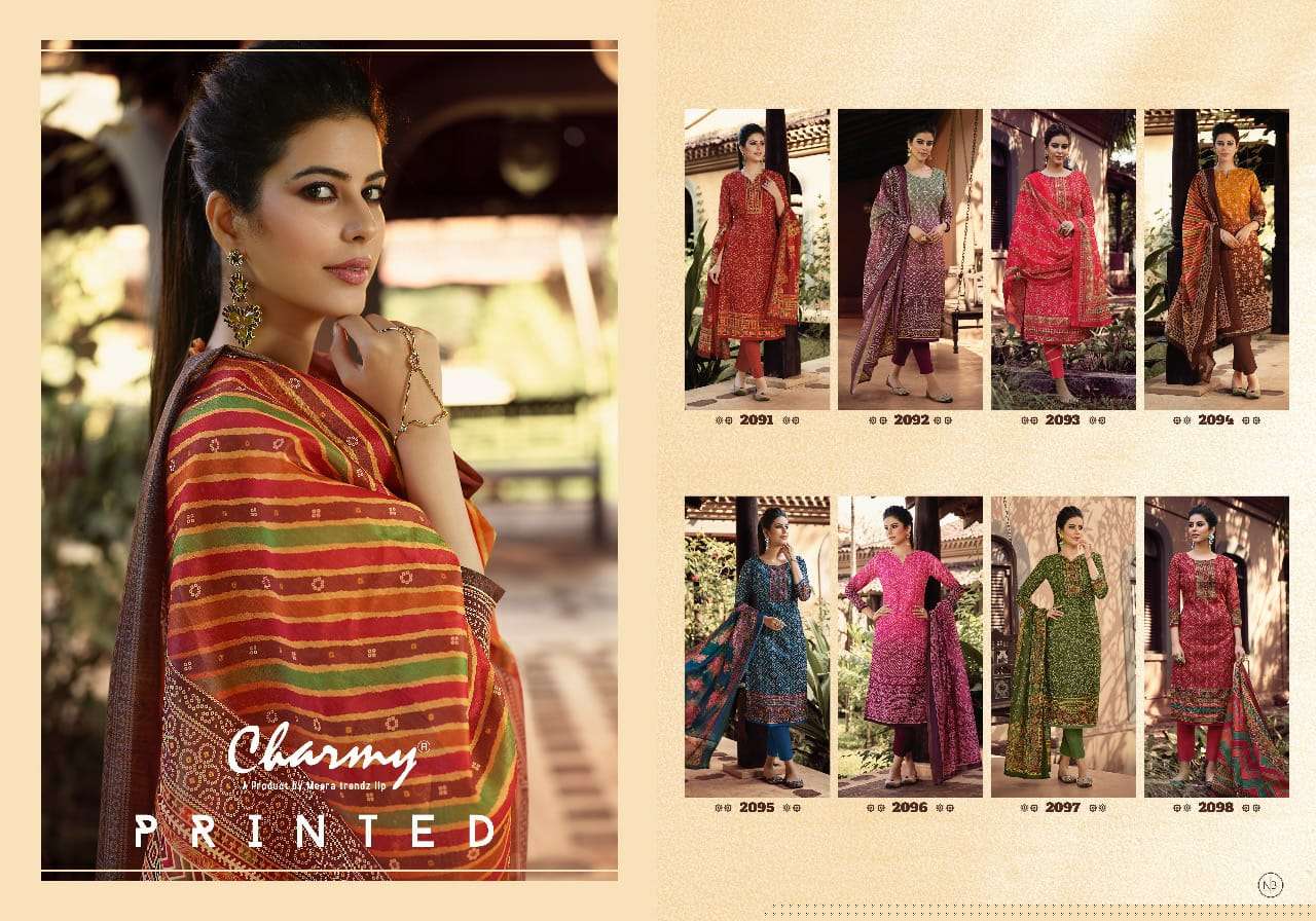 SYMPHONY BY MEERA TRENDZ 2091 TO 2098 SERIES BEAUTIFUL PAKISTANI SUITS COLORFUL STYLISH FANCY CASUAL WEAR & ETHNIC WEAR MODAL CHANDERI SILK EMBROIDERED DRESSES AT WHOLESALE PRICE