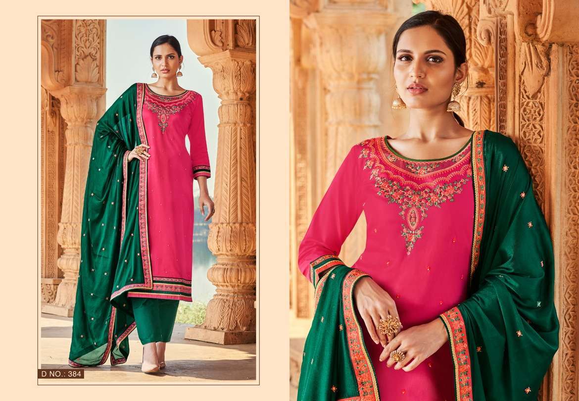 KAJAL BY TRIPLE AAA 381 TO 386 SERIES BEAUTIFUL PAKISTANI SUITS COLORFUL STYLISH FANCY CASUAL WEAR & ETHNIC WEAR JAM SILK EMBROIDERED DRESSES AT WHOLESALE PRICE