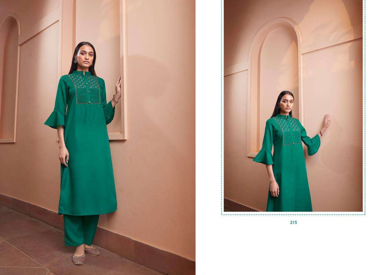 KAIRA VOL-1 BY STYLEMAX 211 TO 221 SERIES STYLISH FANCY BEAUTIFUL COLORFUL CASUAL WEAR & ETHNIC WEAR MAGIC CLUB EMBROIDERED KURTIS WITH BOTTOM AT WHOLESALE PRICE