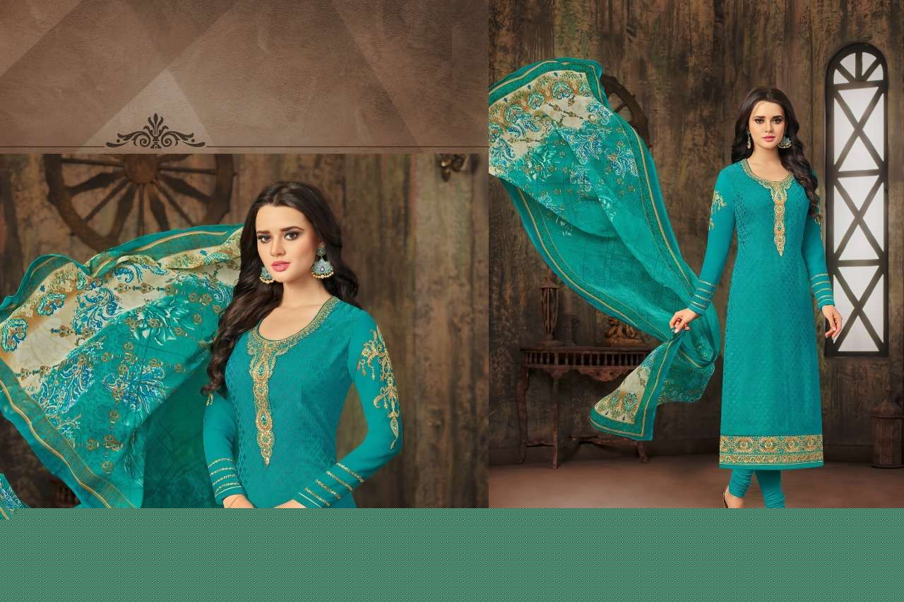 ZISA BRASO BLOSSOM BY MEERA TRENDZ 1011 TO 1016 SERIES BEAUTIFUL SUITS STYLISH FANCY COLORFUL PARTY WEAR & OCCASIONAL WEAR BRASSO DRESSES AT WHOLESALE PRICE