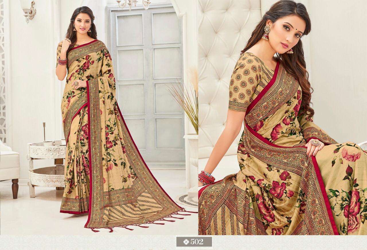 AAKRUTI VOL-2 BY STYLEWELL 501 TO 508 SERIES INDIAN TRADITIONAL WEAR COLLECTION BEAUTIFUL STYLISH FANCY COLORFUL PARTY WEAR & OCCASIONAL WEAR KANJIVARAM SILK DIGITAL PRINTED SAREES AT WHOLESALE PRICE