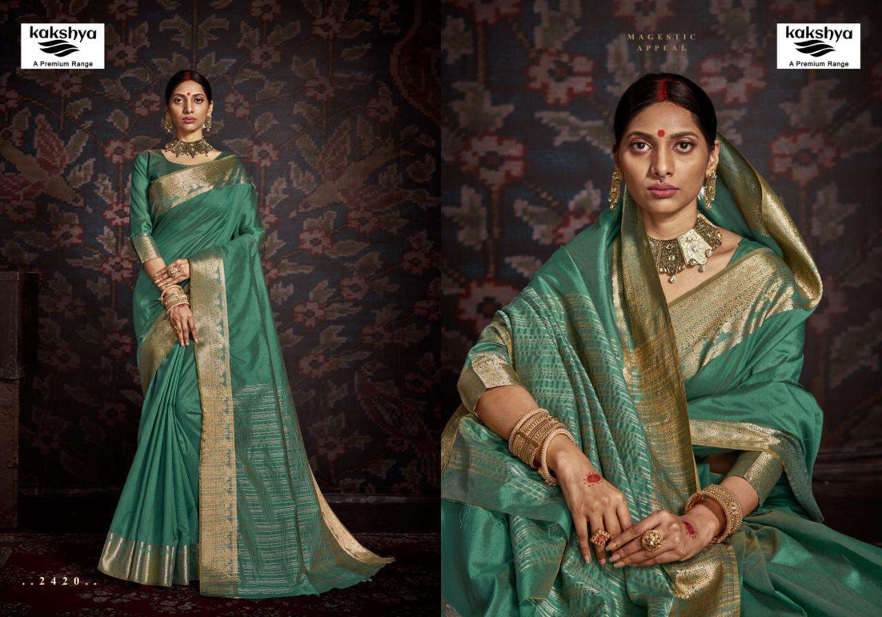 RIYA BY KAKSHYA 2419 TO 2424 SERIES INDIAN TRADITIONAL WEAR COLLECTION BEAUTIFUL STYLISH FANCY COLORFUL PARTY WEAR & OCCASIONAL WEAR ASSAM SILK SAREES AT WHOLESALE PRICE