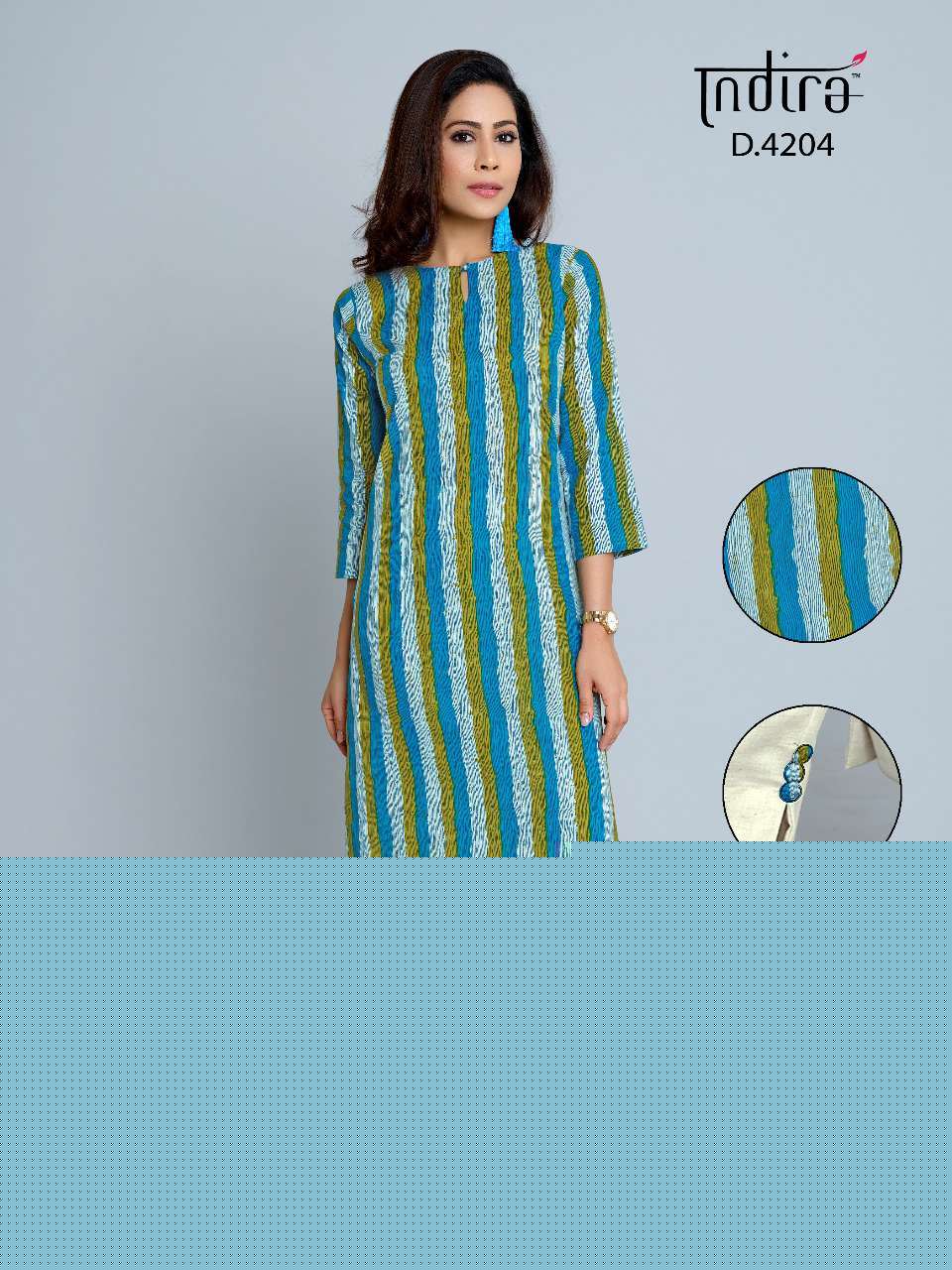 PINK CITY VOL-2 BY INDIRA 4201 TO 4209 SERIES BEAUTIFUL STYLISH FANCY COLORFUL CASUAL WEAR & ETHNIC WEAR & READY TO WEAR PURE CAMBRIC COTTON KURTIS WITH BOTTOM AT WHOLESALE PRICE