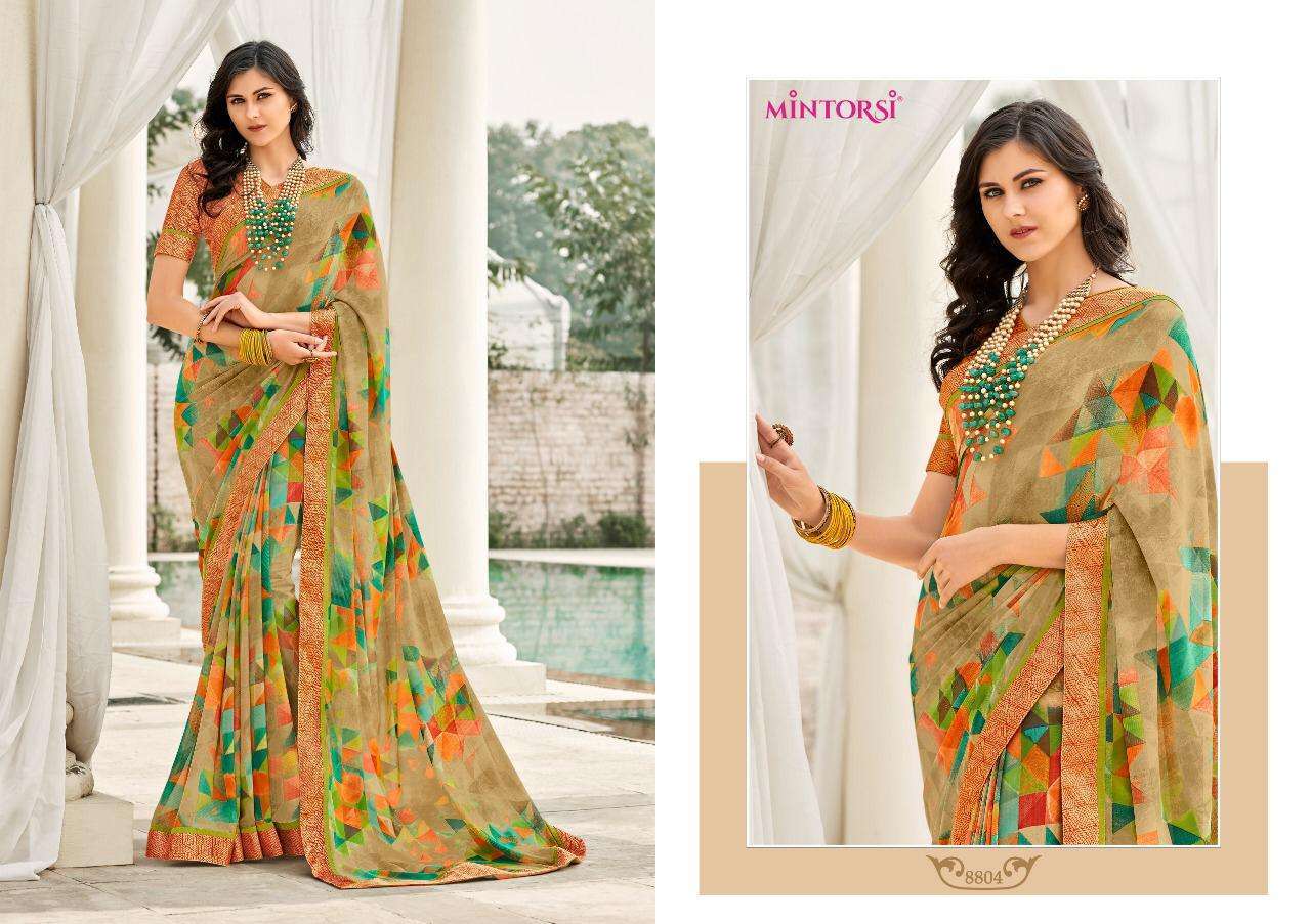 BEAUTY LOOK VOL-2 BY MINTORSI INDIAN TRADITIONAL WEAR COLLECTION BEAUTIFUL STYLISH FANCY COLORFUL PARTY WEAR & OCCASIONAL WEAR SOFT WEIGHTLESS SAREES AT WHOLESALE PRICE