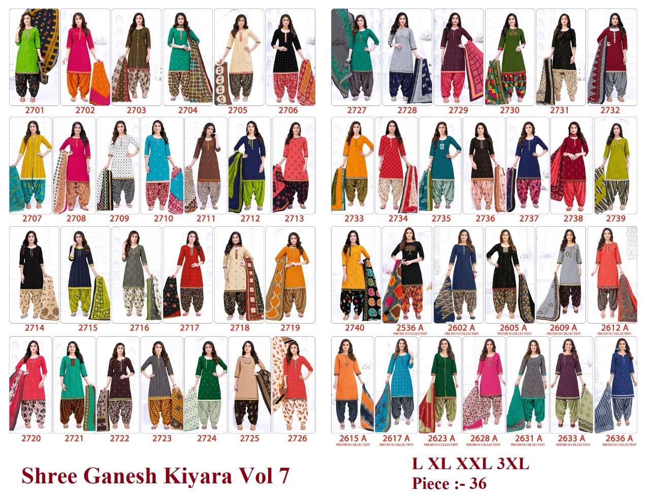 KIYARA VOL-7 BY SHREE GANESH 2701 TO 2740 SERIES BEAUTIFUL SUITS STYLISH FANCY COLORFUL CASUAL WEAR & ETHNIC WEAR FANCY PRINTED DRESSES AT WHOLESALE PRICE