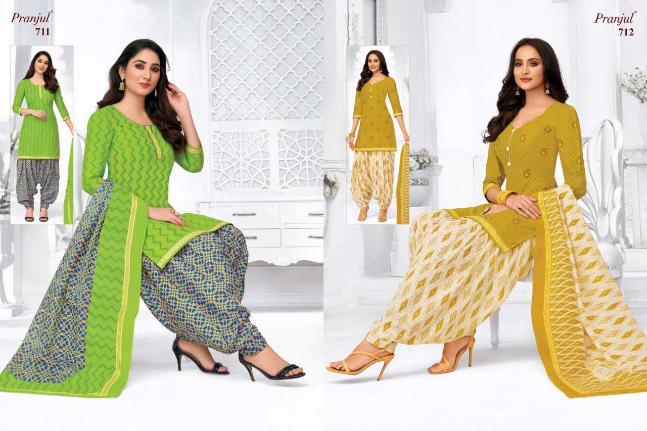 PRIYANKA VOL-7 BY PRANJUL 701 TO 740 SERIES BEAUTIFUL SUITS STYLISH FANCY COLORFUL CASUAL WEAR & ETHNIC WEAR PURE COTTON PRINTED DRESSES AT WHOLESALE PRICE