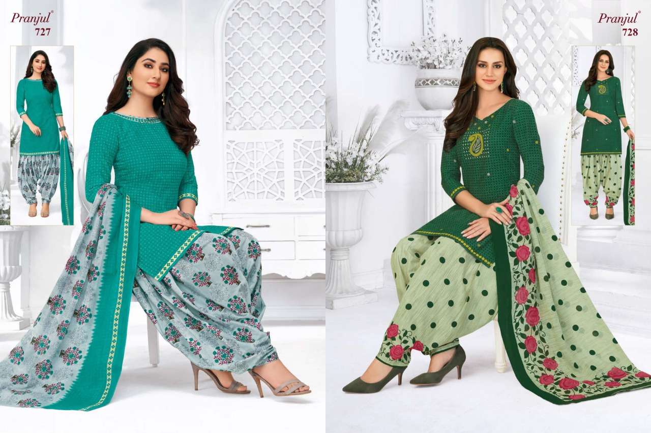 PRIYANKA VOL-7 BY PRANJUL 701 TO 740 SERIES BEAUTIFUL SUITS STYLISH FANCY COLORFUL CASUAL WEAR & ETHNIC WEAR PURE COTTON PRINTED DRESSES AT WHOLESALE PRICE
