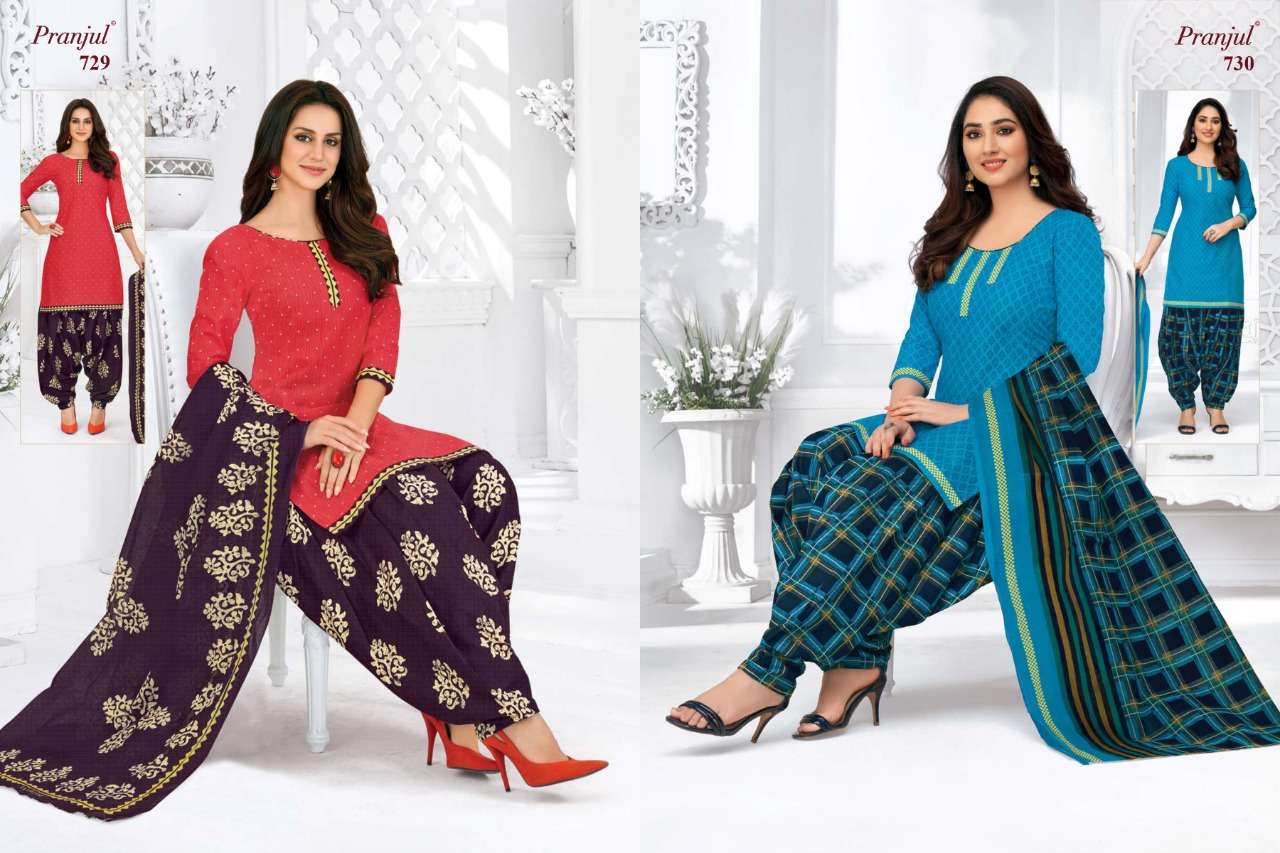 PRIYANKA VOL-7 BY PRANJUL 701 TO 740 SERIES BEAUTIFUL SUITS STYLISH FANCY COLORFUL CASUAL WEAR & ETHNIC WEAR PURE COTTON PRINTED DRESSES AT WHOLESALE PRICE