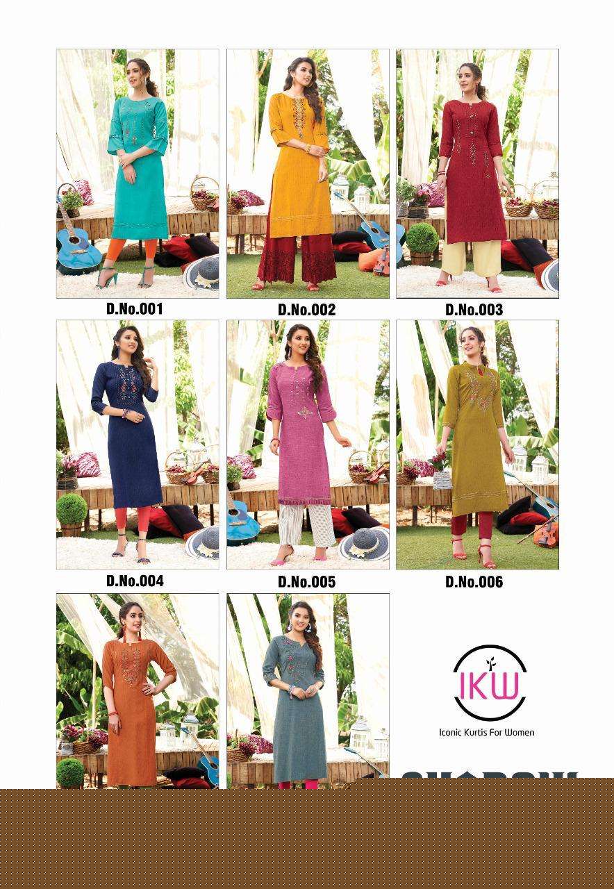 SHADOW VOL-1 BY IKW 001 TO 008 SERIES STYLISH FANCY BEAUTIFUL COLORFUL CASUAL WEAR & ETHNIC WEAR RAYON WEAVED KURTIS AT WHOLESALE PRICE