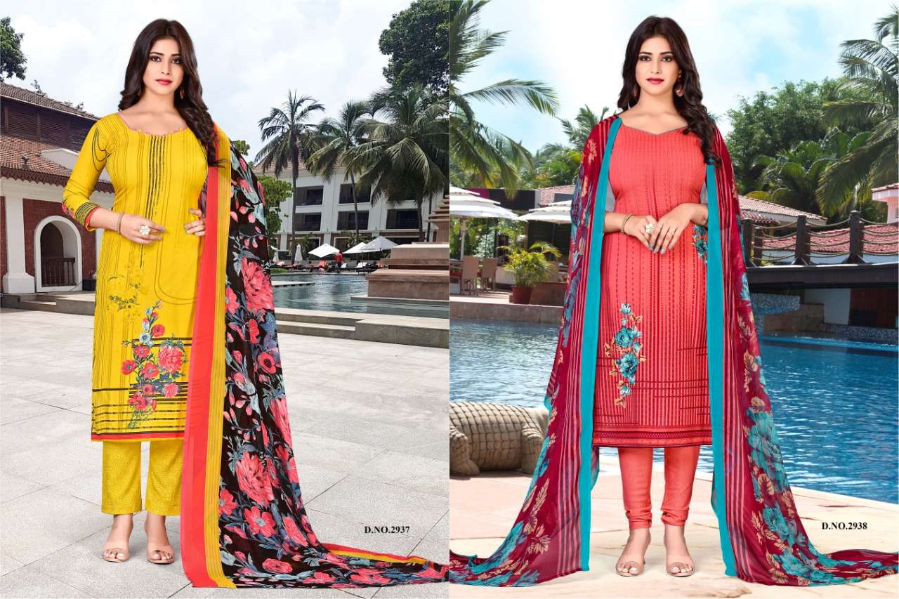 DESI GIRL VOL-20 BY VISHNU PRINTS 2937 TO 2948 SERIES BEAUTIFUL SUITS STYLISH FANCY COLORFUL PARTY WEAR & OCCASIONAL WEAR HEAVY CREPE PRINTED DRESSES AT WHOLESALE PRICE