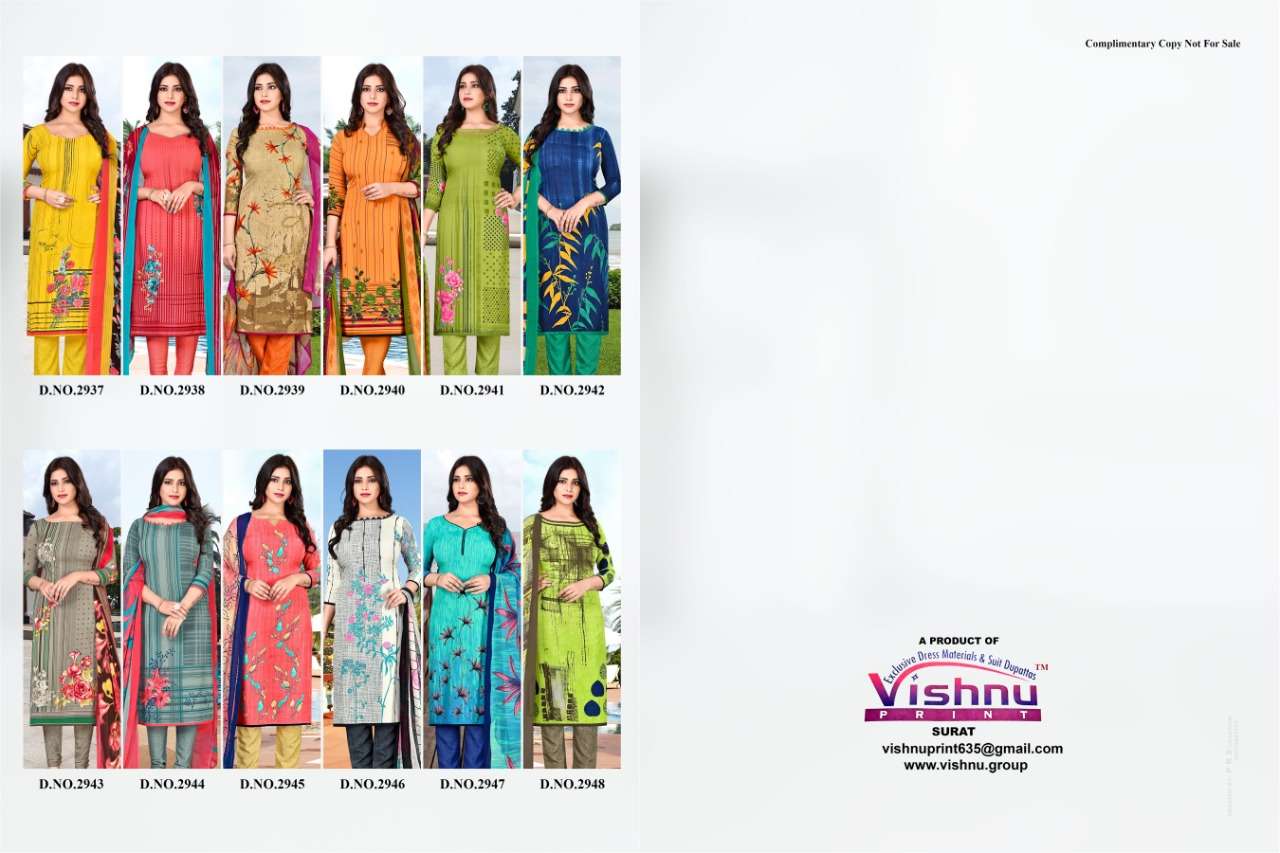 DESI GIRL VOL-20 BY VISHNU PRINTS 2937 TO 2948 SERIES BEAUTIFUL SUITS STYLISH FANCY COLORFUL PARTY WEAR & OCCASIONAL WEAR HEAVY CREPE PRINTED DRESSES AT WHOLESALE PRICE