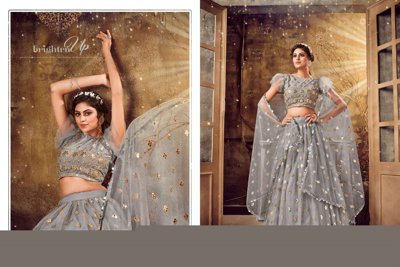 BLOSSOM BY SHEE STAR 1030 TO 1034 SERIES DESIGNER BEAUTIFUL NAVRATRI COLLECTION OCCASIONAL WEAR & PARTY WEAR SOFT NET LEHENGAS AT WHOLESALE PRICE