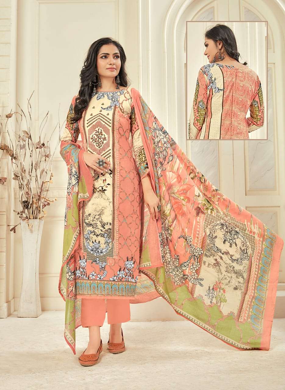 SAMRINA BY VASTU TEX 801 TO 806 SERIES BEAUTIFUL SUITS STYLISH COLORFUL FANCY CASUAL WEAR & ETHNIC WEAR PURE LAWN COTTON WORK DRESSES AT WHOLESALE PRICE
